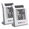2.2'' Digital Thermometer and Hygrometer Meter, Solar-Powered Indoor Temperature Sensor Humidity Monitor,