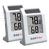 2.2'' Digital Thermometer and Hygrometer Meter, Solar-Powered Indoor Temperature Sensor Humidity Monitor,
