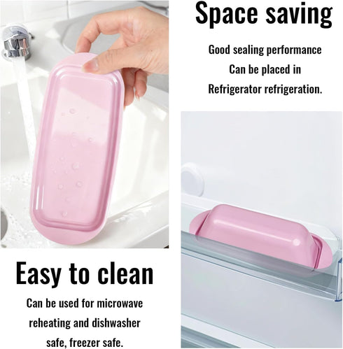 Lynnsen Countertop 1 BPA-Free Melamine Butter Dish with Lid & Stainless Steel Knife - Farmhouse Butter Keeper