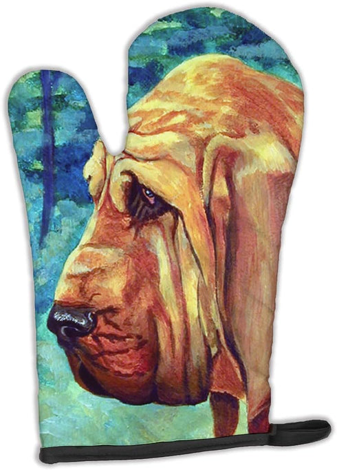 Caroline's Treasures 7013OVMT Bloodhound Oven Mitt, Heat Resistant, Thick Kitchen Mitt for Hot Pans