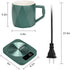 Electric Coffee Warmer with Ceramic Mug, 131? Temperature Control, Smart Coffee Cup Warmer for Desk Home Office