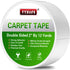 YYXLIFE Double Sided Carpet Tape, 2 Inch x 12 Yards, Heavy Duty Removable Adhesive for Hardwood Floors and Rugs