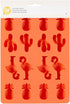 Wilton Mini Tropical Candy Mould, Silicone, Coral, 16 Holes
