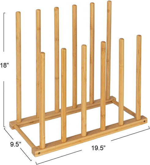 6 Bamboo Pair Boot Rack, Natural