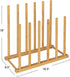 6 Bamboo Pair Boot Rack, Natural