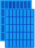 Mity Rain 2 Pack Silicone Caramel Candy Molds, 40 Cavity Narrow Rectangle Chocolate Bar Mold