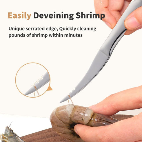 Seamless Shrimp Deveining tool Multi-Colored Shrimp Deveiner Tool Stainless Steel Shrimp Peeler and Deveiner Tool
