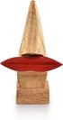 NIRMAN Wooden Nose Shaped Eyeglass Display Stand - Home Decorative Gift, Spectacle Holder (2" x 2" x 6")