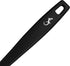 Lurch Germany 11 Inches Silicone Cooking Spoon with Hole, Heat Resistant Risotto Kitchen Tool - Black