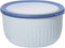 Oggi Prep, Store & Serve Plastic Bowl with See-Thru Lid, Dishwasher, Microwave & Freezer Safe, 4 qt, Blue