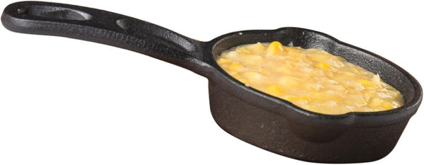 TableCraft Products CW30122 Cast Iron Mini Round Skillet 3?" Dia x 1¼" D, 6?" with Handle, 1.25" Height, 4.125" Width
