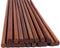 10 Pairs Reusable Wooden Chopsticks, Dishwasher Safe, Handmade Natural Health for Cooking Eating, Brown