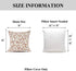 YOUR SMILE Classical Embroidery Jacquard Decorative Throw Pillow Case, Beige Leaf Pattern, 18 x 18 inch