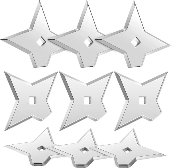 Weewooday 10 Pieces Cool Ninja Magnet Refrigerator Magnets - Funny Throwing Star for Home Office