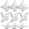 Weewooday 10 Pieces Cool Ninja Magnet Refrigerator Magnets - Funny Throwing Star for Home Office