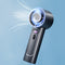 Turbo Portable Handheld Fan, Speed Adjustable Mini Fan, 4000mAh Battery Rechargeable, Small Handheld Fan, Black