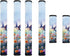Pack of 6 Refrigerator Door Handle Covers, Anti-Stain Protector for Fridge, Microwave, Oven Decor, Hummingbird Daisy