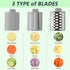 Electric Cheese Grater, Salad Maker Shooter, Vegetable Fruit Slicer for Home Kitchen Use, Green, CY-661