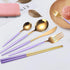 AARAINBOW 8 Pieces Stainless Steel Flatware Set, Portable Reusable Cutlery, Travel Utensils Including Chopsticks,
