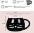 Koolkatkoo Cat Coffee Mugs for Cat Lovers, Ceramic Kitty Tea Mug Gifts for Women, 12 oz, Black