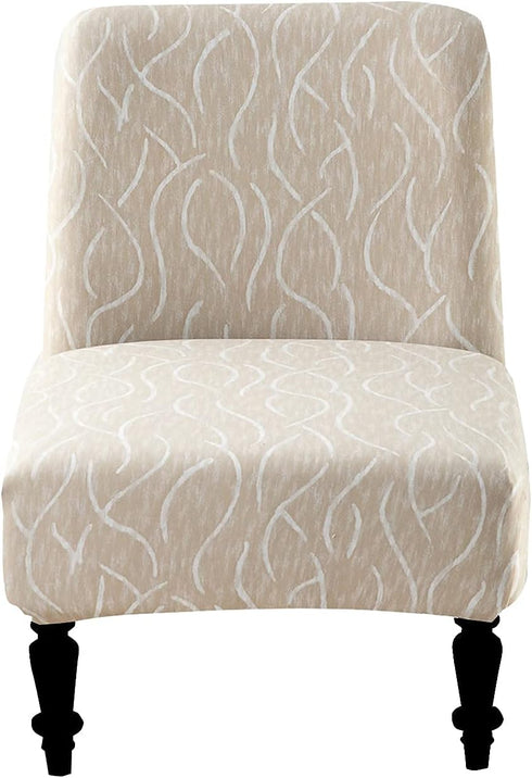 Eco-Ancheng Armless Chair Slipcover Removable Armless Accent Chairs Covers Washable Armless Slipper