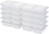 GoodCook Meal Prep Rectangle Three Compartment Set, 20-Piece, White, BPA-Free