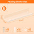 Dooiclear 6 Pack 15" Floating Shelves for Wall, Clear Book Shelf, Acrylic Floating Wall Shelf, Display Shelves