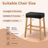Lufyzora 100% 20% Counter (2 PU Leather Bar Stool Covers Rectangular, Waterproof Stool Covers Rectangle Super Stretch
