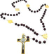 Vaticano Arts Brown St. Benedict Oval Wood Rosary, Rosaries