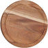 3 Set, 7.5 inch ILEAF Round Slide-Out Acacia Wood Cheese Board and Piece Cheese Tool Diameter