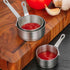 2PCS Stainless Steel Mini Sauce Pan, Dipping Sauce Bowl with Handle, Cooking Sauce Cup for Restaurant Table