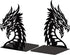 Peacoblue Metal Bookends for Shelves, Modern Decorative Heavy Duty Study Book Support