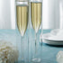 Contemporary Double-walled Glass Champagne Flutes