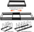 Expandable Pots and Pans Organizer, Adjustable Rack for Kitchen Countertop and Cabinet with 12 Dividers
