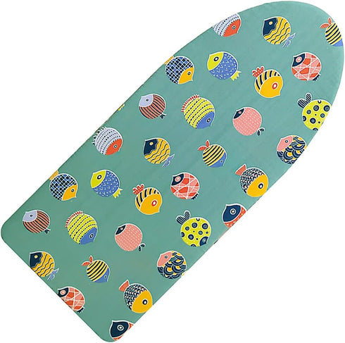 12.5" x 30" Small Tabletop Ironing Board Cover and Pad, Cotton Mini Cover with Scorch Resistant Thick Padding