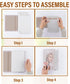 4 Set PROBENEX Luxe Large Pcs Faux Decorative Books | Not Real Books, Cardboard Foldable Display Props | Modern