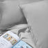 INSSL Mulberry Silk Pillowcase for Women - Standard Size, Grey, Comfortable and Breathable for Hair and Skin