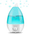 MegaWise Desktop Cool Mist Humidifiers for Bedroom, 24dB Ultrasonic Air Vaporize, Colorful