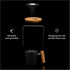 ChefWave Artisan Series Pour-Over Coffee Maker Set, 1-2 Cup Personal Size with Ceramic Cone, Wood Ring, Stainless Steel
