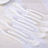 Set of 10 White Porcelain Spoons, 5 Inch, for Coffee, Tea, Yogurt, and Ice Cream