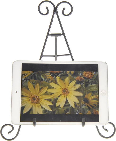PowerTRC 12" Iron Display Stand for Pictures, Books, Plates, Art, and More
