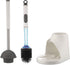 ToiletBuddies Set 2 1 Set Toilet Brush & Plunger - Toilet Bowl Brush and Holder, Refillable Liquid Dispenser Brush