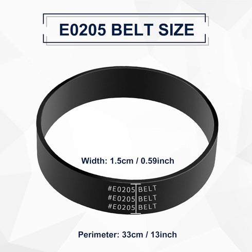 KEEPOW E0205 Vacuum Belts Replacement for Eureka PowerSpeed Bagless Upright Cleaner, 2 Pack