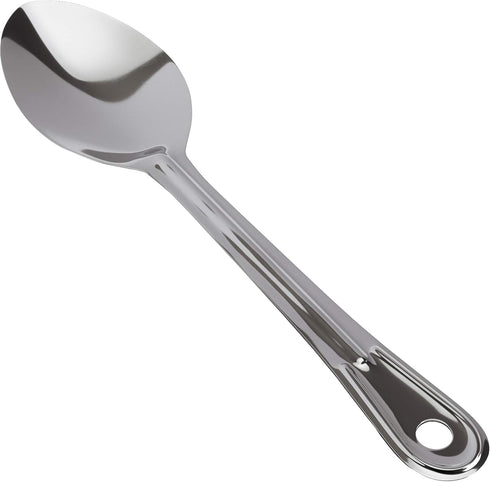 Super Strong, Ergonomic 11 in Serving Spoon 1 Pk. Big, Solid Stainless Steel Spoons for Cooking, Baking, and Basting
