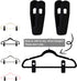 Black Velvet Hangers Clips, 20 PCS Non-Slip Clips for Suit Pant Skirt Hanger