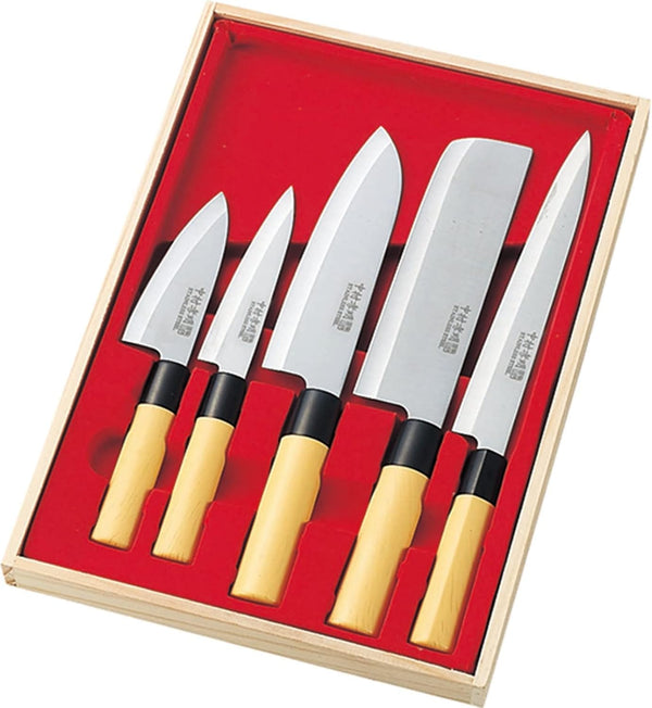 Kakuse Koumei Nakamua Japanese Knife Set of 5, 2019 New Version