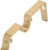 Ycolnaefllr Set of 3 Golden Double Rod Holders, Heavy Duty Double Curtain Rod Brackets for 1 and 0.7-Inch Rod