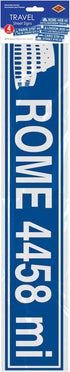 Travel Street Sign Cutouts Party Accessory