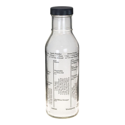 Kolder Salad Dressing Mixer Bottle, Glass, 13-Ounce Capacity with 8 Classic Recipes