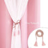 2 52x84 Inches Pink Blackout Curtains with Sheer Overlay, Panels, Thermal Insulated & Soundproof, Lace Trim